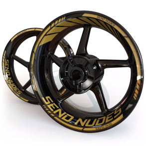 SpinningStickers - Send Nudes - Guld