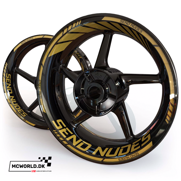 SpinningStickers - Send Nudes - Guld