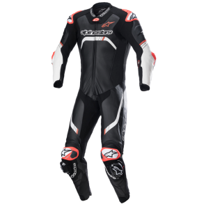 Alpinestars 1-delt l�derdragt - GP TECH v4 Tech Air Sort/Hvid