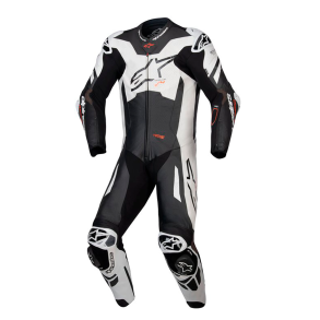 Alpinestars 1-delt l�derdragt - GP Plus v4 Sprint Sort/Hvid