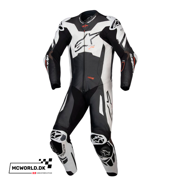 Alpinestars 1-delt l�derdragt - GP Plus v4 Sprint Sort/Hvid