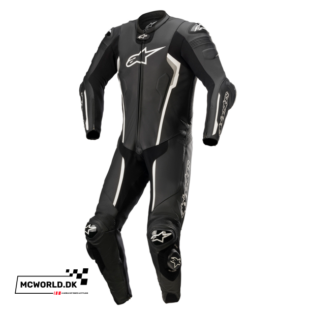 Alpinestars 1-delt l�derdragt - Missile v2 Sort/Hvid