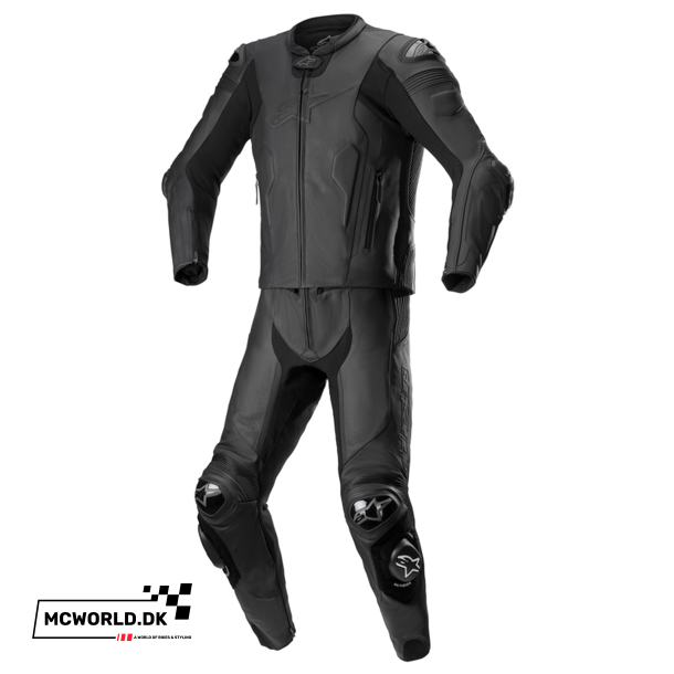 Alpinestars 2-delt l�derdragt - Missile v2 Sort/Sort