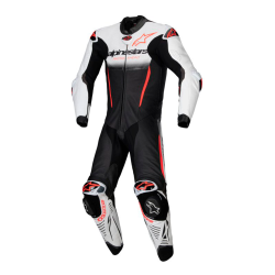Alpinestars 1-delt l�derdragt - GP-R7 Sort/Hvid/Sort/R�d