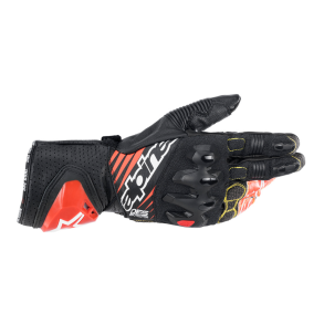 Alpinestars Handsker GP-Tech V2 -  Sort/Hvid/R�d Fluo