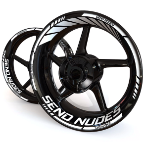 SpinningStickers - Send Nudes - Hvid