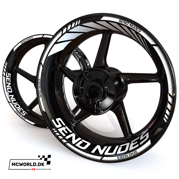 SpinningStickers - Send Nudes - Hvid