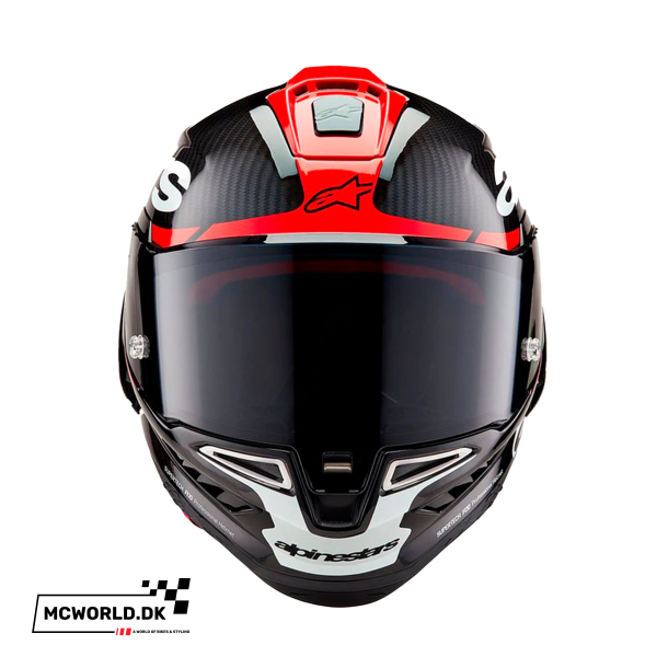 Alpinestars Supertech R10 - Element Sort/Carbon/Fluo R�d/Hvid