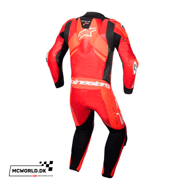 Alpinestars 1-delt l�derdragt - GP Plus v4 Sprint R�d/Fluo