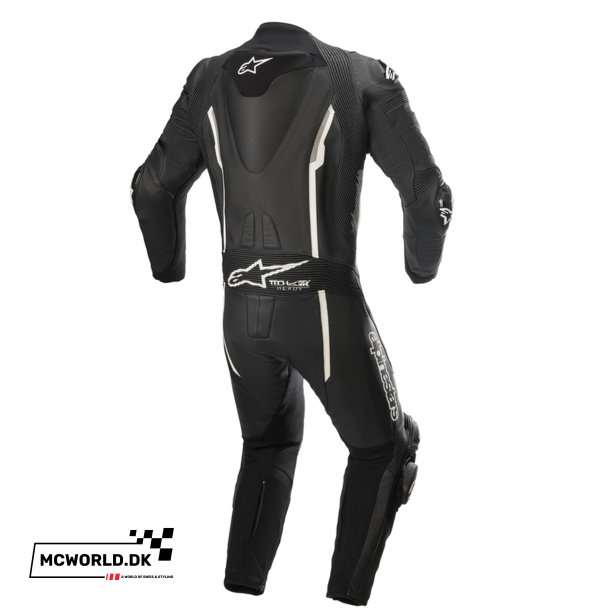 Alpinestars 1-delt l�derdragt - Missile v2 Sort/Hvid