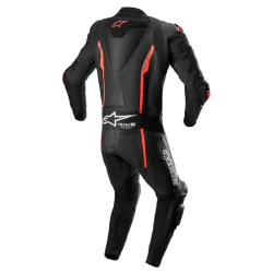 Alpinestars 1-delt l�derdragt - Missile v2 Sort/R�d Fluo