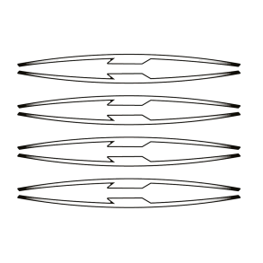 Puig Performance Rim Stripes - Hvid