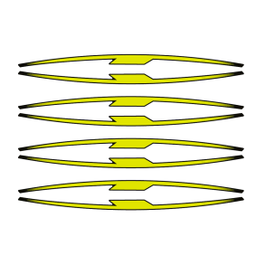 Puig Performance Rim Stripes - Neon Gul