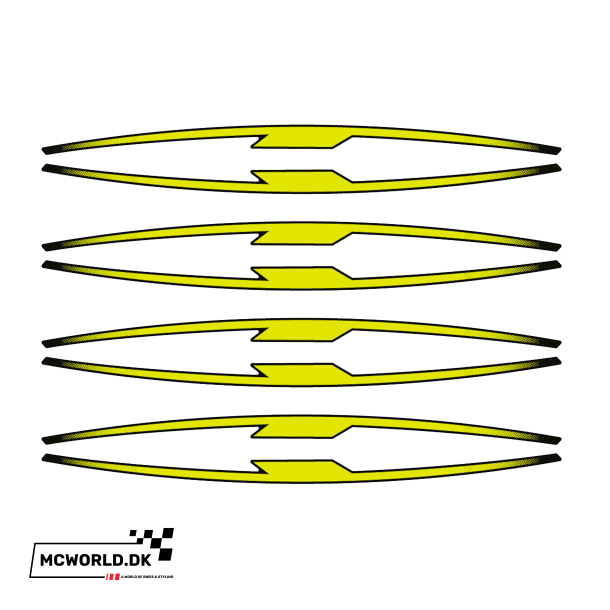 Puig Performance Rim Stripes - Neon Gul