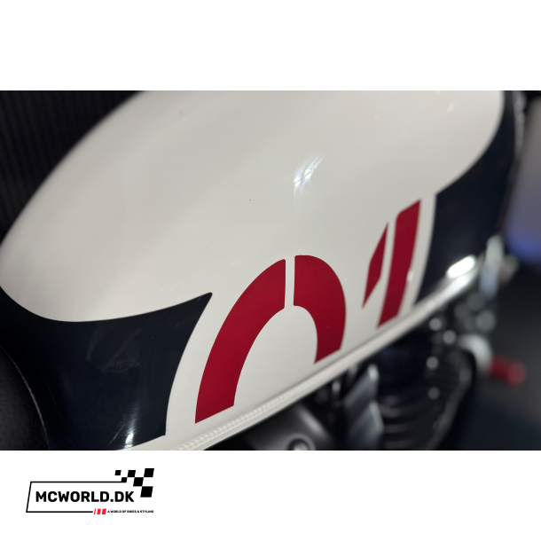 Royal Enfield Shotgun 650 Stencil White - Fabriksny