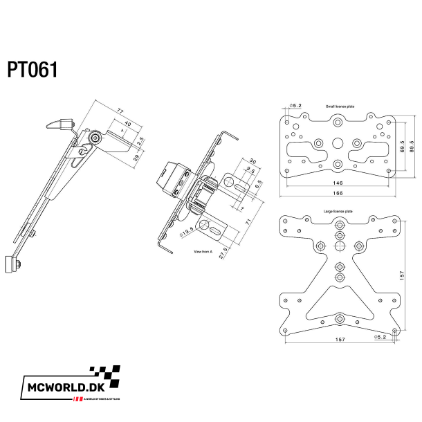 Rizoma Nummerpladeholder